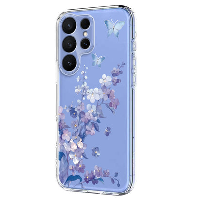 For Samsung Galaxy S26 Ultra Case Butterfly Floral Pattern Printing TPU Phone Back Cover