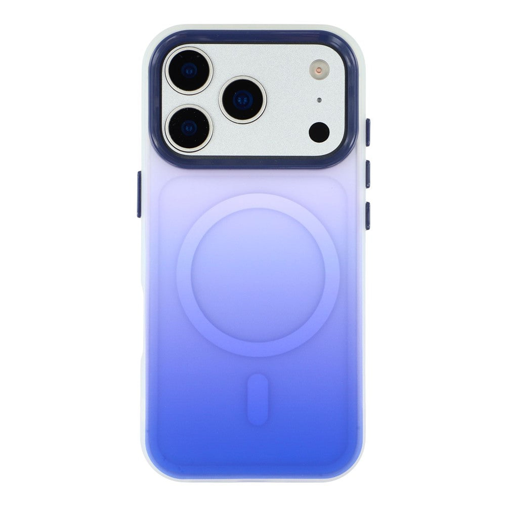 For iPhone 17 Pro Max Case Compatible with MagSafe Gradient Frosted Design PC + TPU Phone Cover