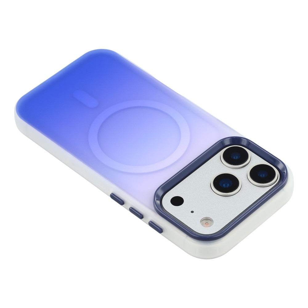 For iPhone 17 Pro Max Case Compatible with MagSafe Gradient Frosted Design PC + TPU Phone Cover