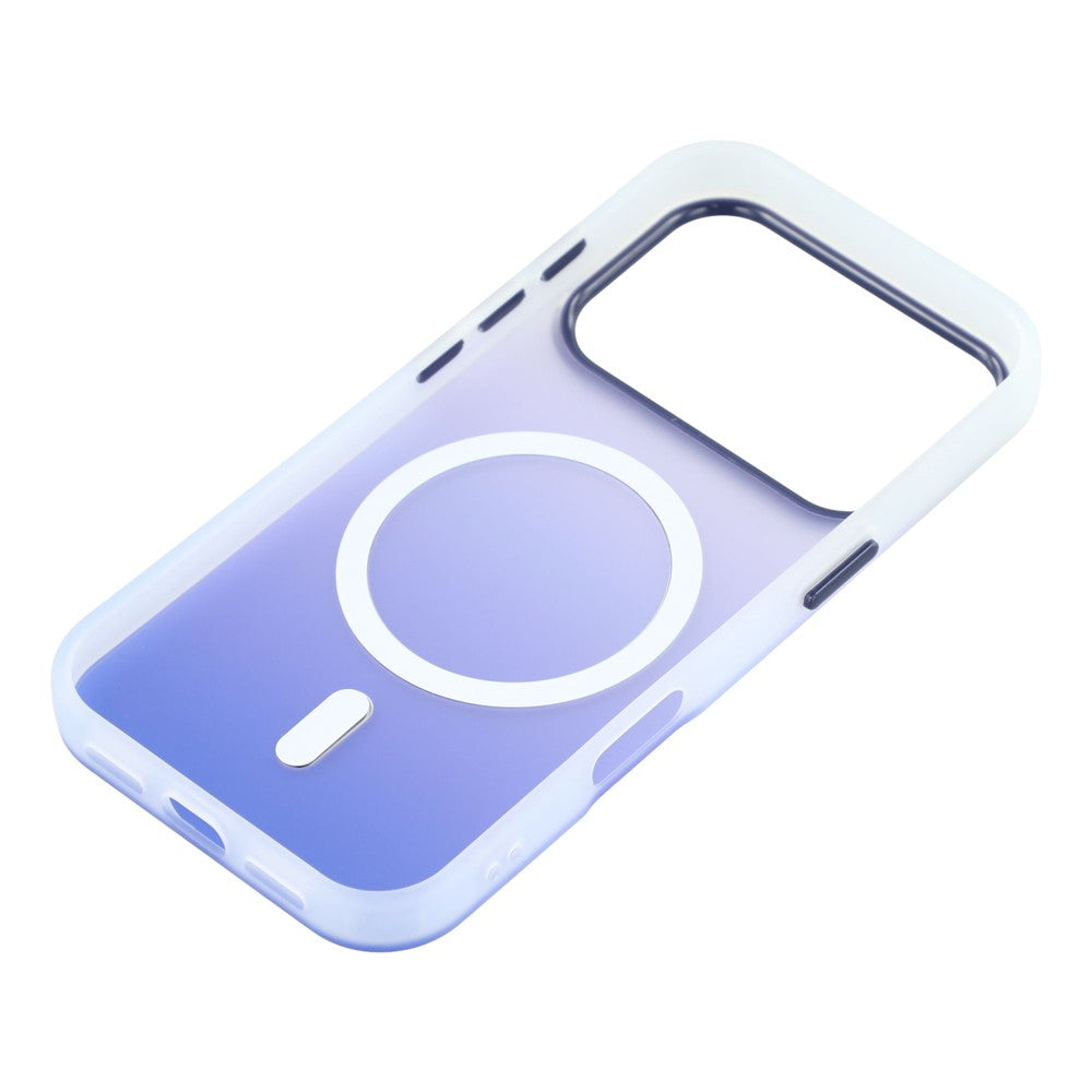 For iPhone 17 Pro Max Case Compatible with MagSafe Gradient Frosted Design PC + TPU Phone Cover