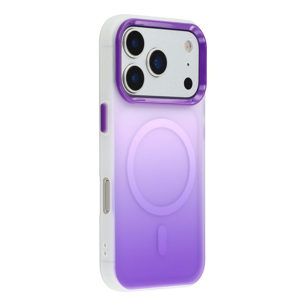 For iPhone 17 Pro Max Case Compatible with MagSafe Gradient Frosted Design PC + TPU Phone Cover