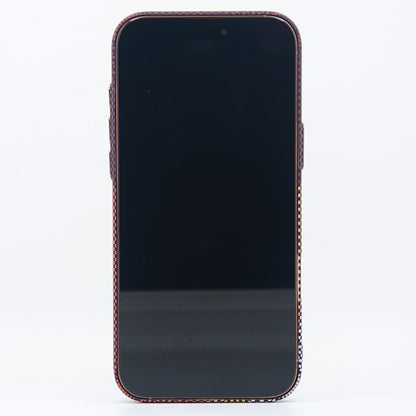 For iPhone 17 Pro Magnetic Case Carbon Fiber Texture Water Transfer PC Phone Cover