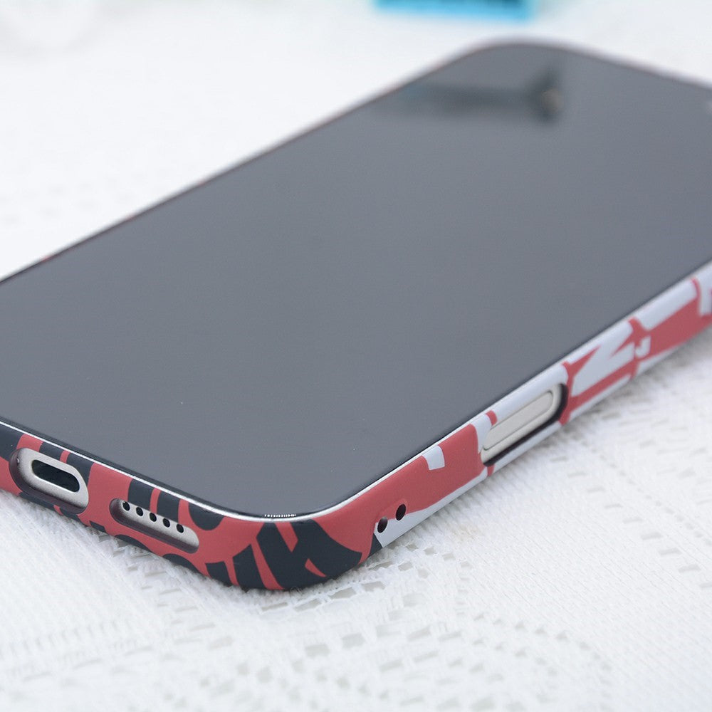 For iPhone 17 Pro Magnetic Case Carbon Fiber Texture Water Transfer PC Phone Cover