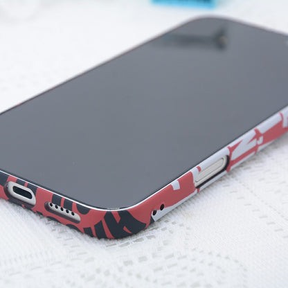 For iPhone 17 Pro Magnetic Case Carbon Fiber Texture Water Transfer PC Phone Cover