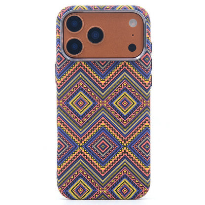 For iPhone 17 Pro Magnetic Case Carbon Fiber Texture Water Transfer PC Phone Cover