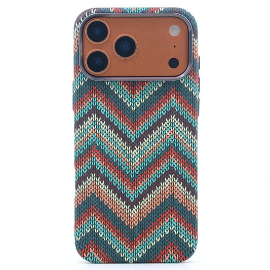 For iPhone 17 Pro Magnetic Case Carbon Fiber Texture Water Transfer PC Phone Cover