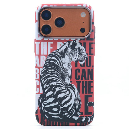 For iPhone 17 Pro Magnetic Case Carbon Fiber Texture Water Transfer PC Phone Cover