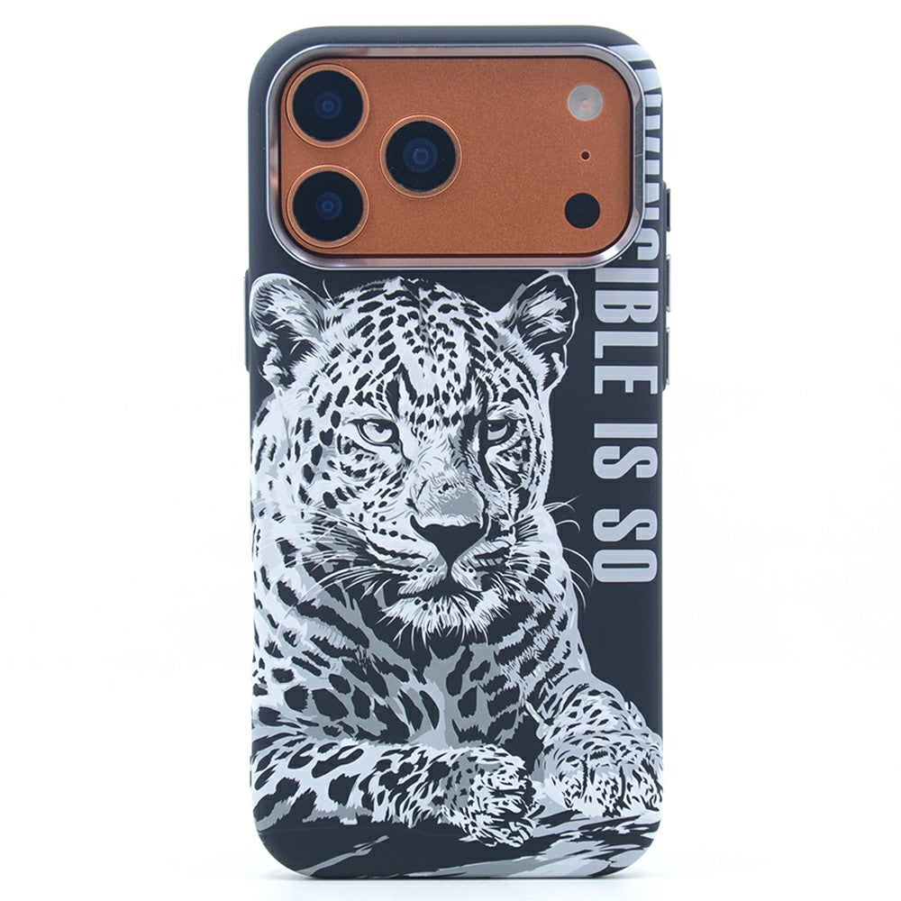 For iPhone 17 Pro Magnetic Case Carbon Fiber Texture Water Transfer PC Phone Cover