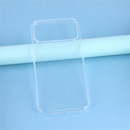 For iPhone 17 Pro Max Case Glossy Watermark Resistant TPU Clear Phone Back Cover Precision Cutouts