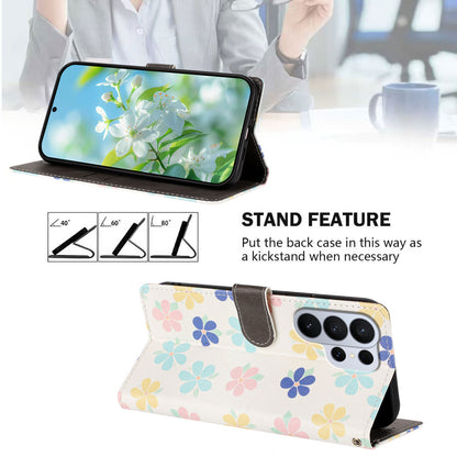 For Samsung Galaxy S26 Ultra Case Pattern Print PU Leather Wallet Phone Cover with Wrist Strap