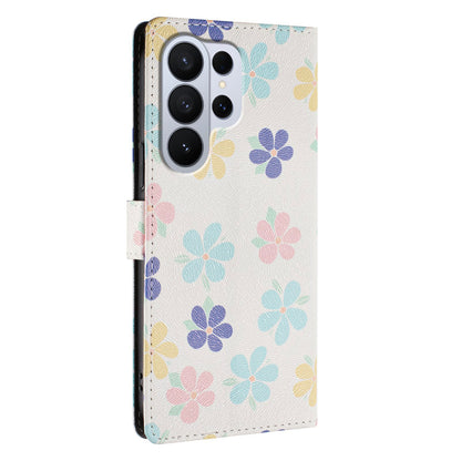 For Samsung Galaxy S26 Ultra Case Pattern Print PU Leather Wallet Phone Cover with Wrist Strap