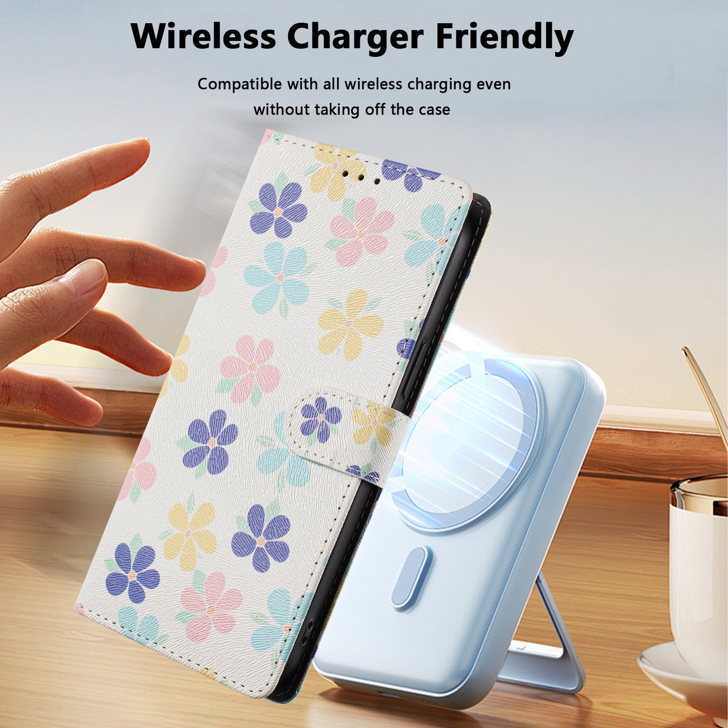 For Samsung Galaxy S26 Ultra Case Pattern Print PU Leather Wallet Phone Cover with Wrist Strap