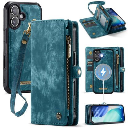 CASEME For iPhone 17 Phone Cases  008 Leather Cover with Detachable Wallet and Strap