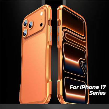 LUPHIE For iPhone 17 Pro Max Case Metal Bumper Frame Shockproof Phone Cover