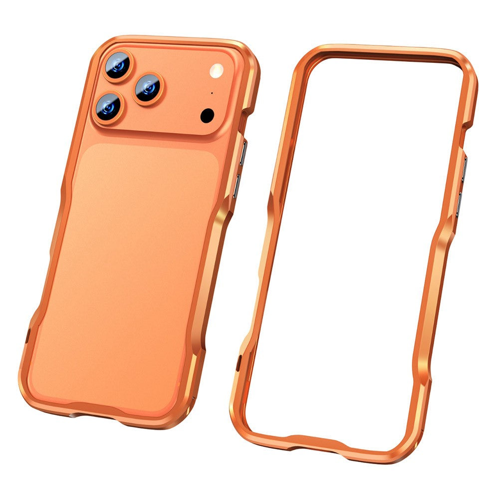 LUPHIE For iPhone 17 Pro Max Case Metal Bumper Frame Shockproof Phone Cover
