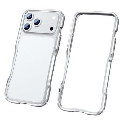 LUPHIE For iPhone 17 Pro Max Case Metal Bumper Frame Shockproof Phone Cover