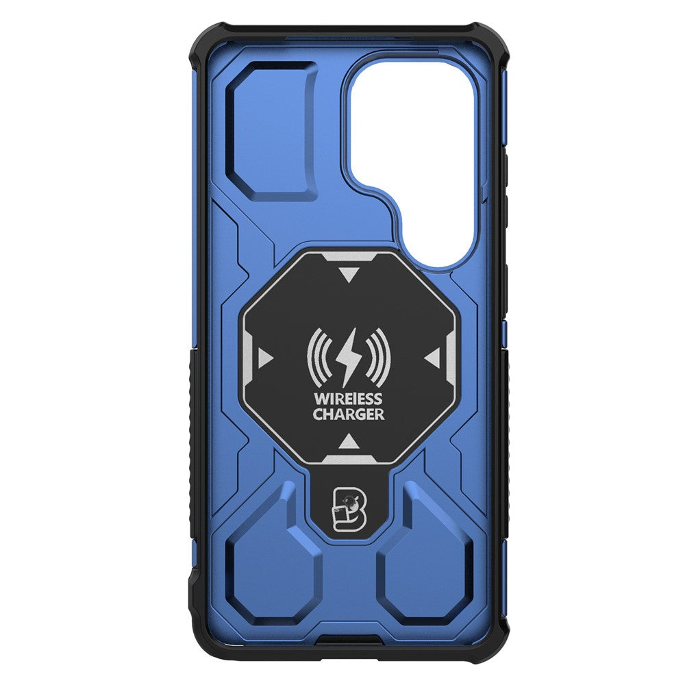 For Samsung Galaxy S26 Ultra Magnetic Case Rotating Metal Kickstand Shockproof PC + TPU Phone Back Cover