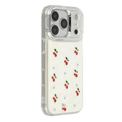 For iPhone 17 Pro For iPhone 17 Pro Case 3D Epoxy Cherry Design Soft TPU Back Cover