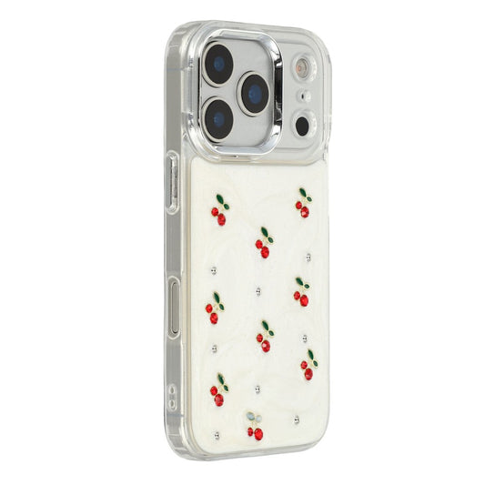 For iPhone 17 Pro For iPhone 17 Pro Case 3D Epoxy Cherry Design Soft TPU Back Cover