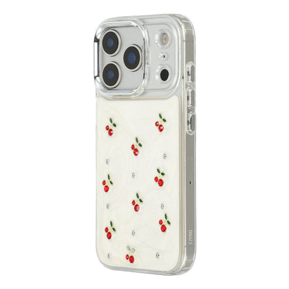 For iPhone 17 Pro For iPhone 17 Pro Case 3D Epoxy Cherry Design Soft TPU Back Cover