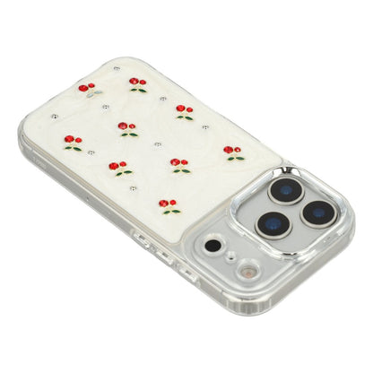 For iPhone 17 Pro For iPhone 17 Pro Case 3D Epoxy Cherry Design Soft TPU Back Cover