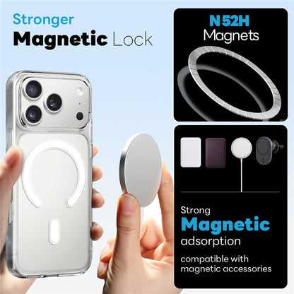 NORTHJO 5 in 1 Set for iPhone 17 Pro Max Magnetic Case PC + TPU Phone Cover with 2 Front Screen Protector + 2 Lens Film
