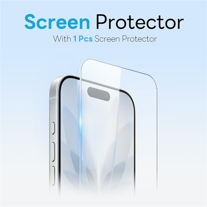 NORTHJO For iPhone 17 Magnetic Case PC + TPU Phone Cover Set with Front Screen Protector + Lens Film