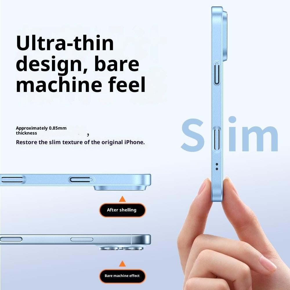 For iPhone 17 Case Rubberized Skin Touch Magnetic PC Phone Cover Compatible with MagSafe