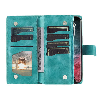 For Samsung Galaxy S26 Ultra Wallet Case Mandala Flower Pattern PU Leather Phone Cover with Wrist Strap