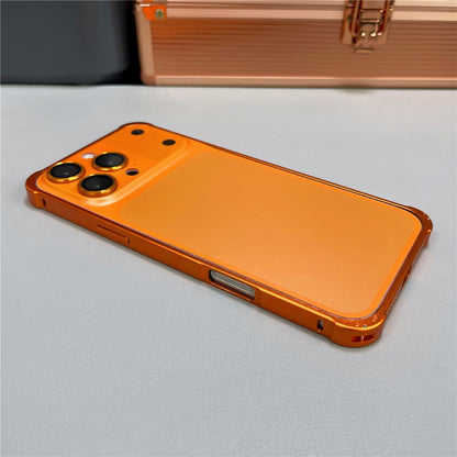 For iPhone 16 Pro Max Metal Case Transfer to 17 Pro Max Phone Cover with Camera Lens Protector