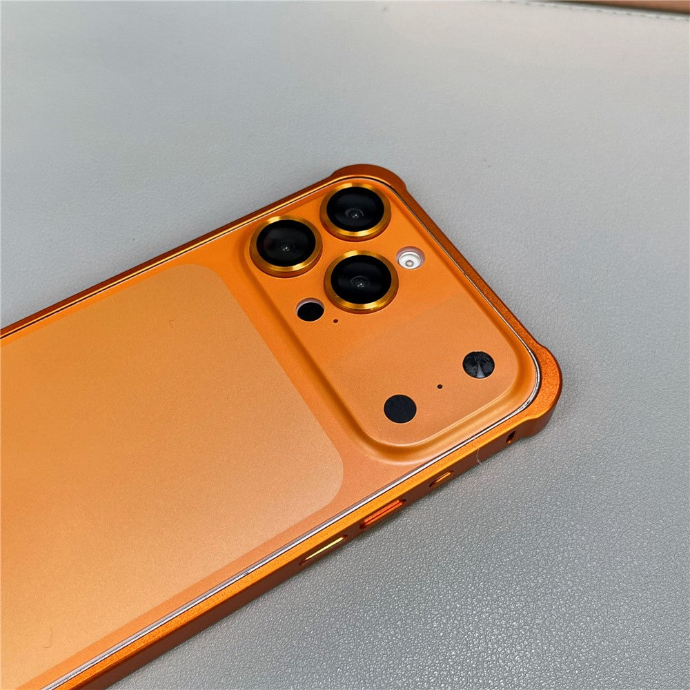 For iPhone 16 Pro Max Metal Case Transfer to 17 Pro Max Phone Cover with Camera Lens Protector