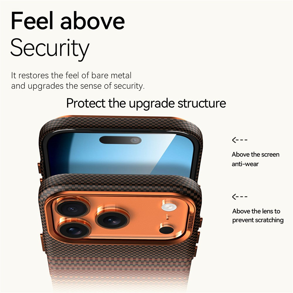 SULADA For iPhone 17 Pro Max Magnetic Case Shockproof Hard PC Phone Back Cover