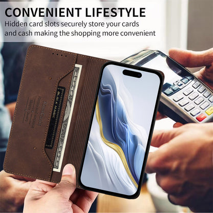 For iPhone 17e / 16e Case RINACASIS RC23 RFID Blocking Wallet Stand PU Leather Phone Cover