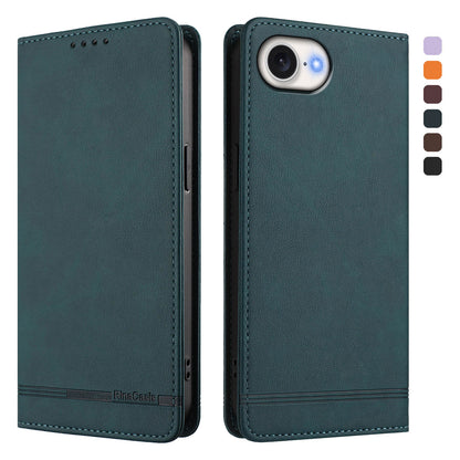 For iPhone 17e / 16e Case RINACASIS RC23 RFID Blocking Wallet Stand PU Leather Phone Cover