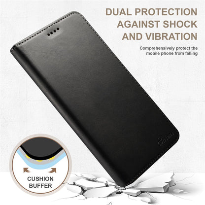 SUTENI Wallet Stand Phone Case for iPhone 14 Pro Max, Anti-scratch PU Leather Magnetic Closure Inner TPU Cover