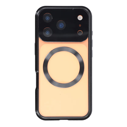 For iPhone 17 Pro Max Case Double Sides Tempered Glass Phone Cover Compatible with MagSafe Full Protector