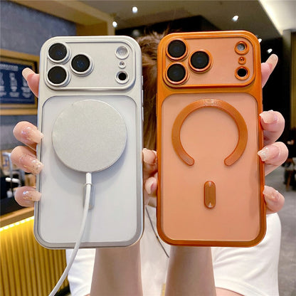 For iPhone 17 Pro Max Case Magnetic Case Compatible with MagSafe Matte PC TPU Phone Cover