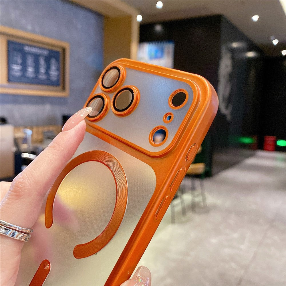 For iPhone 17 Pro Max Case Magnetic Case Compatible with MagSafe Matte PC TPU Phone Cover