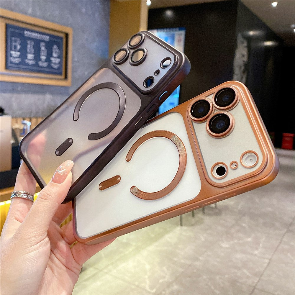 For iPhone 17 Pro Max Case Magnetic Case Compatible with MagSafe Matte PC TPU Phone Cover