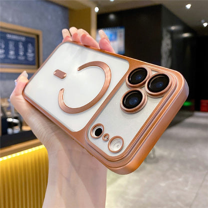 For iPhone 17 Pro Max Case Magnetic Case Compatible with MagSafe Matte PC TPU Phone Cover