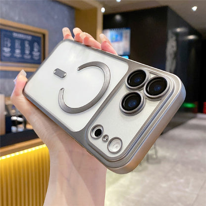 For iPhone 17 Pro Max Case Magnetic Case Compatible with MagSafe Matte PC TPU Phone Cover
