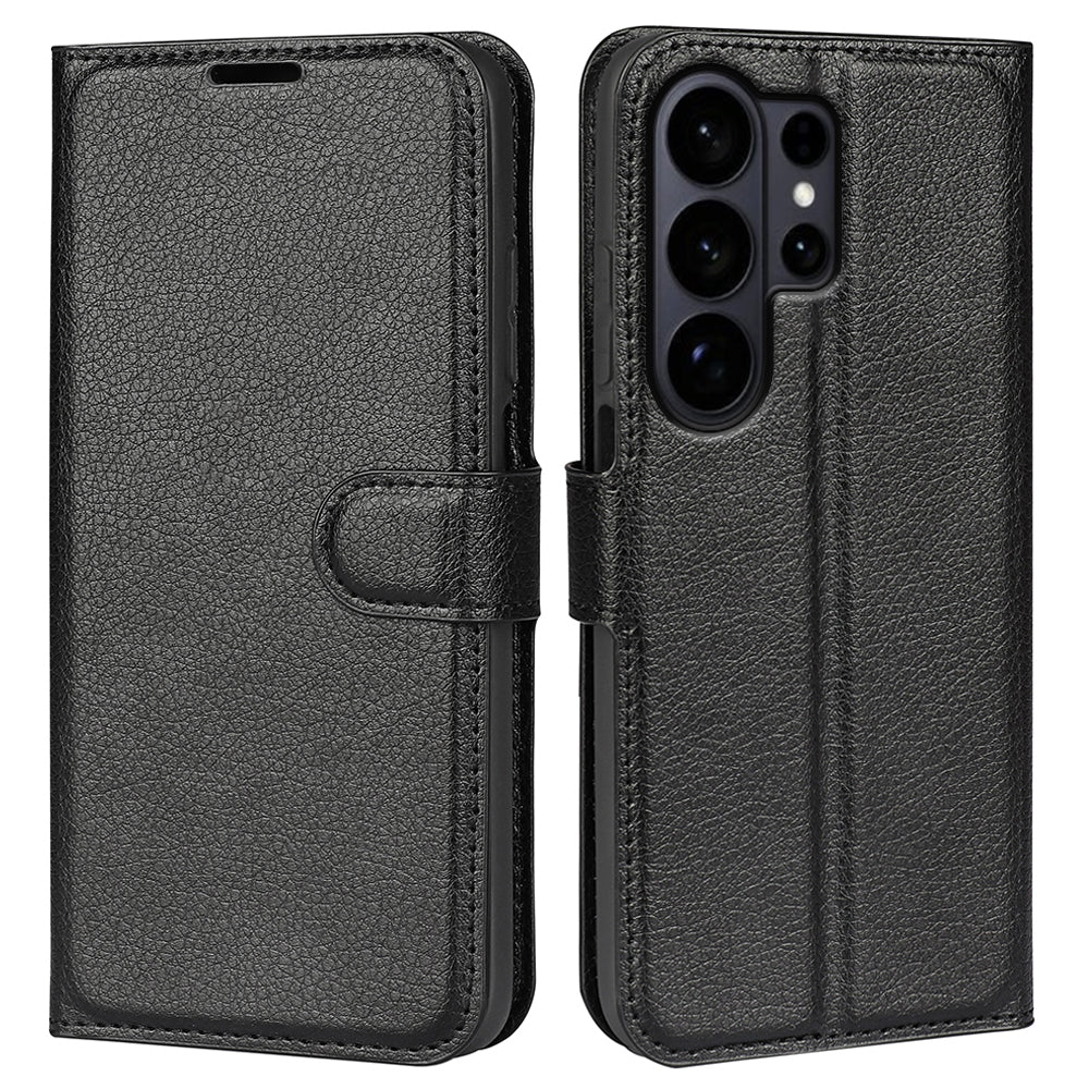 For Samsung Galaxy S26 Ultra Case Litchi Texture Shockproof Leather Wallet Phone Cover