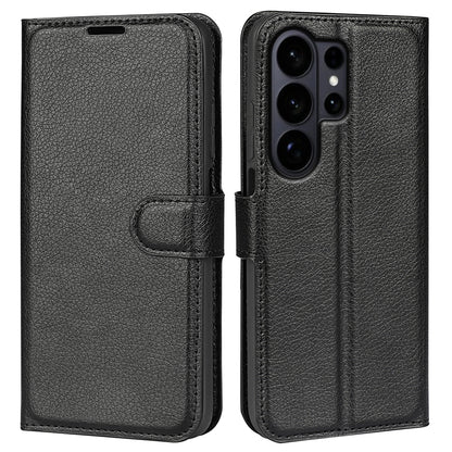 For Samsung Galaxy S26 Ultra Case Litchi Texture Shockproof Leather Wallet Phone Cover