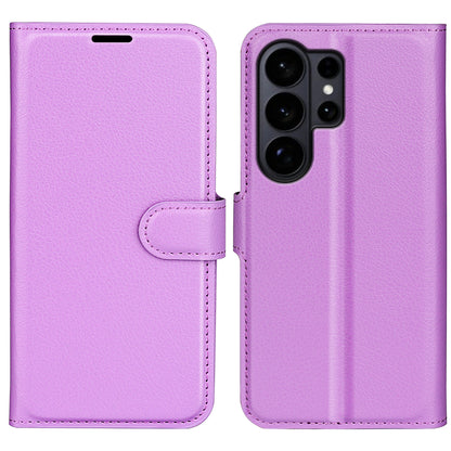 For Samsung Galaxy S26 Ultra Case Litchi Texture Shockproof Leather Wallet Phone Cover