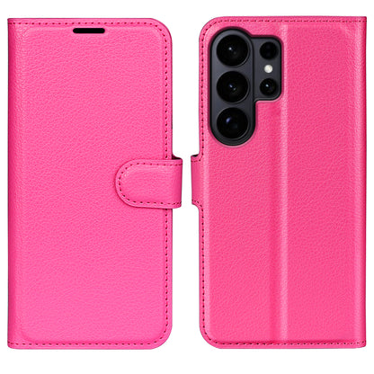 For Samsung Galaxy S26 Ultra Case Litchi Texture Shockproof Leather Wallet Phone Cover