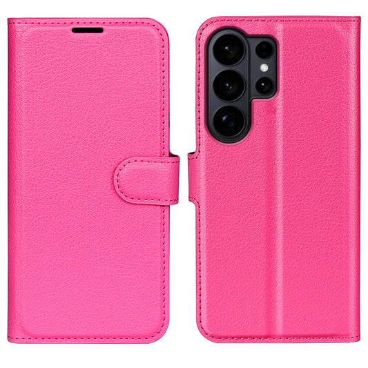 For Samsung Galaxy S26 Ultra Case Litchi Texture Shockproof Leather Wallet Phone Cover