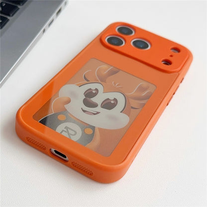 For iPhone 17 Pro Max Smart E-Ink Magnetic Case 4 Color HD 4 inch Display NFC DIY Customized Screen
