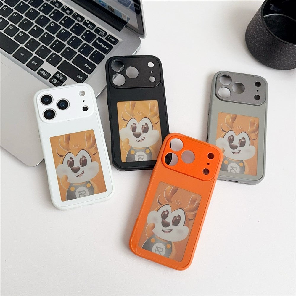 For iPhone 17 Pro Max Smart E-Ink Magnetic Case 4 Color HD 4 inch Display NFC DIY Customized Screen