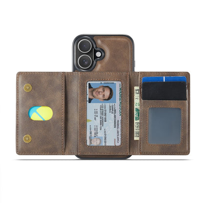 MAGKING K4 Series For iPhone 17 Case Compatible with MagSafe Detachable Wallet PU TPU PC Phone Cover