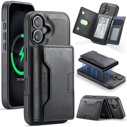 MAGKING K4 Series For iPhone 17 Case Compatible with MagSafe Detachable Wallet PU TPU PC Phone Cover
